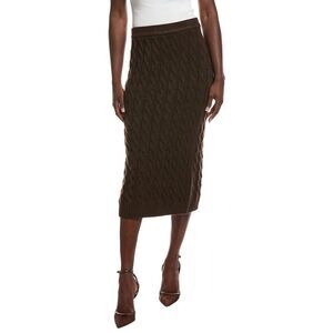 Vince Camuto Womens  Cable Sweater Skirt, Brown